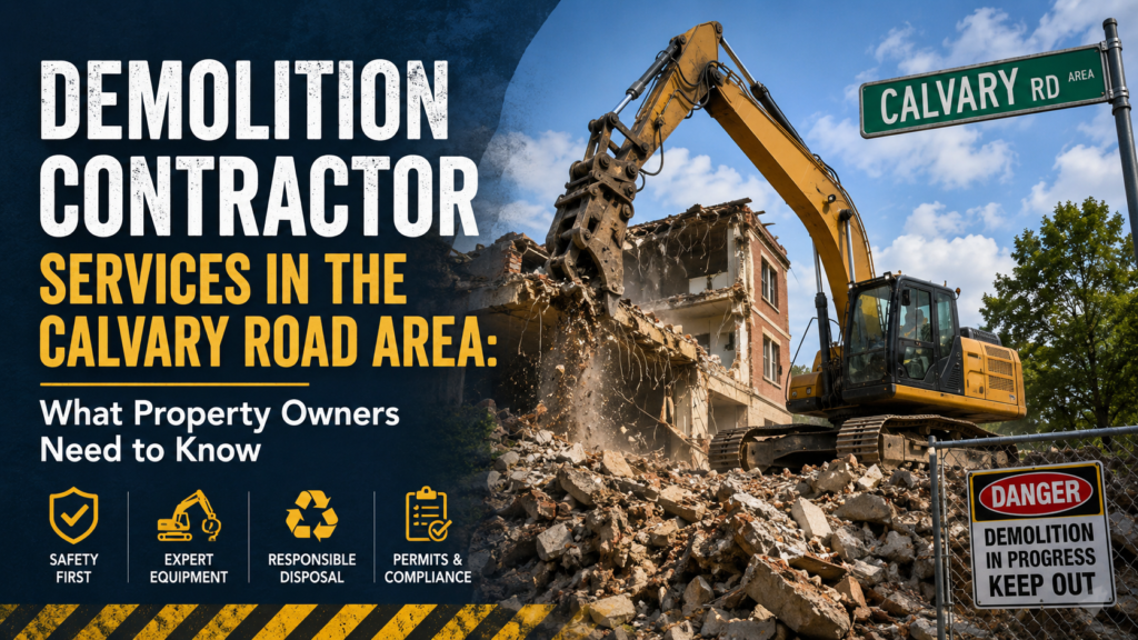 Demolition Contractor Services in the Calvary Road Area: What Property Owners Need to Know